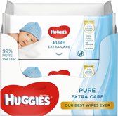 Huggies Billendoekjes - PURE Extra Care - Voordeelverpakking 8x 56 doekjes - 99% pure water - zonder parfum