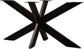 Stalen zwarte matrixpoot 140 x 80 | tafelpoot | spinpoot | tafelpoot | onderstel| Matrix poot | 100% Nederlandse Kwaliteit - inclusief bevestigingsmateriaal
