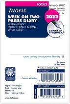 Filofax Pocket 2022 wit week op 2 pagina’s