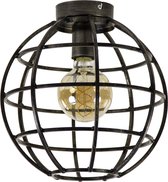 Straluma Plafondlamp globe fram zwartstaal