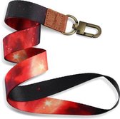 Moodadventures | Keycords | Stevig Keycord Fireworks | Lanyard | Rood - Zwart