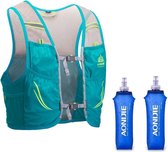 AONIJIE -  WINDRUNNER marathonvest - 5L - Inclusief 2 soft flask waterflessen - Drinkrugzak - Rugzak voor Hiken - Hardlopen - Wandelen - Zwart - Wielrennen - zoals Camelbak