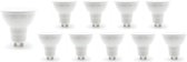 Spectrum - Voordeelpak 10 stuks LED spots - GU10 fitting - 6W vervangt 45W - 4000K helder wit licht
