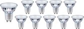 Voordeelpak 10 stuks - GU10 LED spot - 1W vervangt 10W - 2700K warm wit licht - 38° lichtspreiding