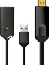 C89 2.4G bedraad + draadloos 1080P WiFi-display dongle-ontvanger Type-C HD tv-kabel