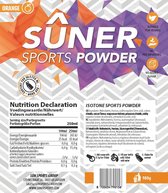 Sûner Sports Powder - isotone - vegan - no sugars added - orange