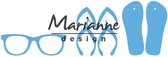 Marianne Design Creatable Mal Flipflops & zonnebril LR0477 8.0x18.5 centimeter