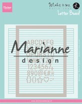 Marianne Design Embossing Folder - Extra letter board-mal-kaarten maken-DIY-scrapbook-hobby