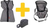 Knorrtoys poppenaccessoires 3delig grijs