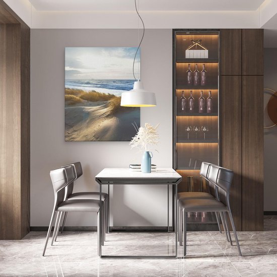 Artaza - Peinture sur toile - Dunes et mer - 80 x 100 - Groot - Photo sur toile - Impression sur toile