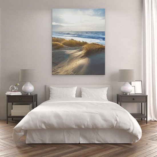 Artaza - Peinture sur toile - Dunes et mer - 80 x 100 - Groot - Photo sur toile - Impression sur toile