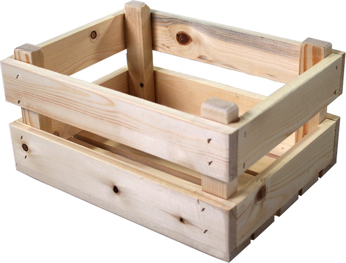 Merkloos transport krat mini hout