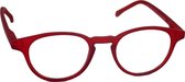 Computer bril - rood rond sterkte +1.0 - blauw licht filter - blue blocker leesbril