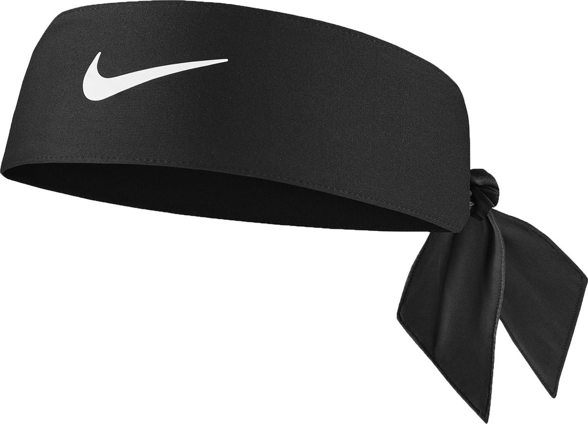 Nike Nike Head Tie 4.0 Headband  Hoofdband (Sport) - Maat One size  - Unisex - zwart/wit - Nike