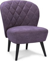 Icon Living - Fauteuil Lyon - Velvet - Aubergine