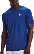 Under Armour Under Armour HeatGear Fitted Shirt  Sportshirt - Maat S  - Mannen - blauw