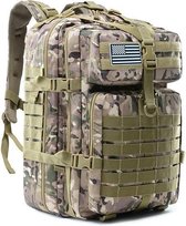 Army Backpack Grote Capaciteit - Tactical Rugzak - Waterdichte Militaire Rugtas - Survival Tassen - 50L opslag