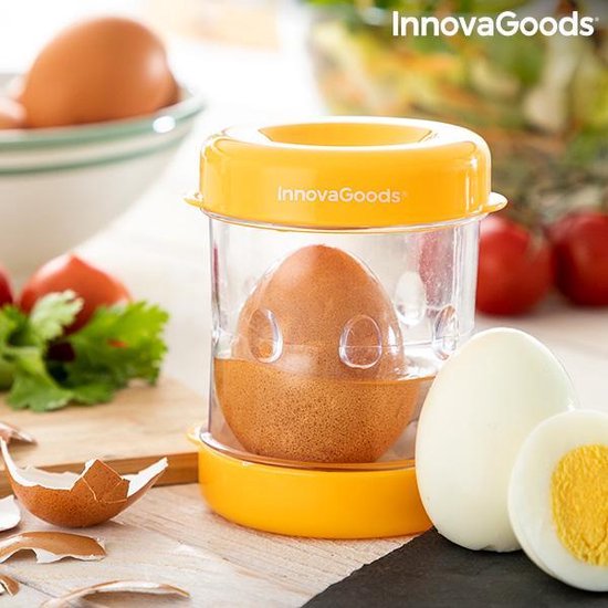 Doen Darts frequentie InnovaGoods - Gekookte eierpeller - Handmatig keukengerei - Handig en  gemakkelijk in... | bol.com