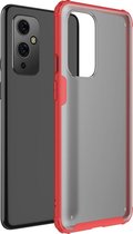 OnePlus 9 Hoesje - Mobigear - Shockproof Serie - Hard Kunststof Backcover - Rood - Hoesje Geschikt Voor OnePlus 9