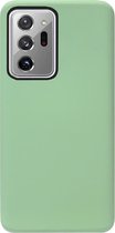 ADEL Premium Siliconen Back Cover Softcase Hoesje Geschikt voor Samsung Galaxy Note 20 Ultra - Lichtgroen