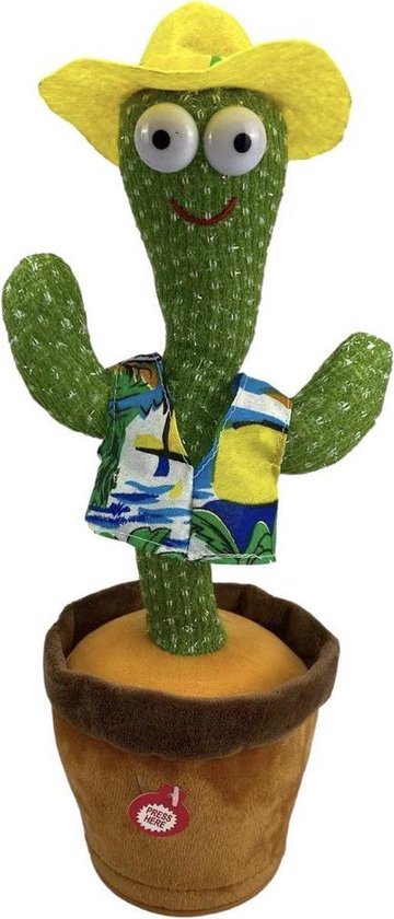 Sing Cactus Mimicking Toy,Funny Dancing 