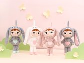 Geboorte cadeau met naam [Metoo dolls bunny pop powder pink 30cm] [Geboorte knuffel met naam] [Metoo dolls knuffel konijn] [knuffel gepersonaliseerd]