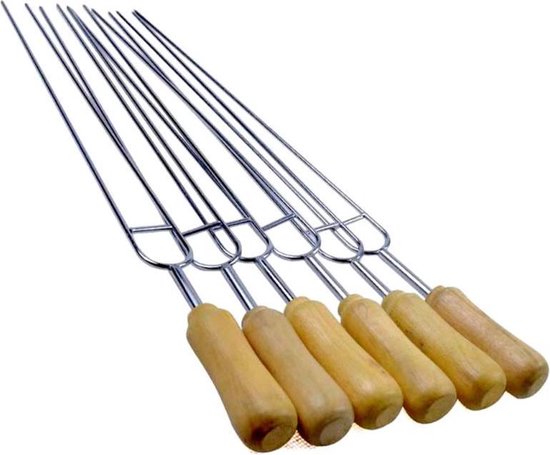Satéstokjes 20cm - Set van 80 stuks - Extra lang - Satéprikkers - BBQ