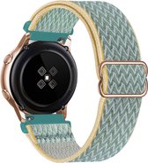 YONO Nylon Smartwatch Bandje 20mm - Horlogebandje geschikt voor Samsung Galaxy Watch 6 / 5 / Pro / 4 / 3 / Active 2 - Polar Ignite / Unite – Huawei - Sunshine