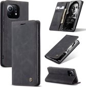 CASEME Wallet Hoesje voor Xiaomi Mi 11 - Zwart