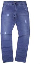 Scotch & Soda Garment Dyed broek - blauw - maat W34/L32