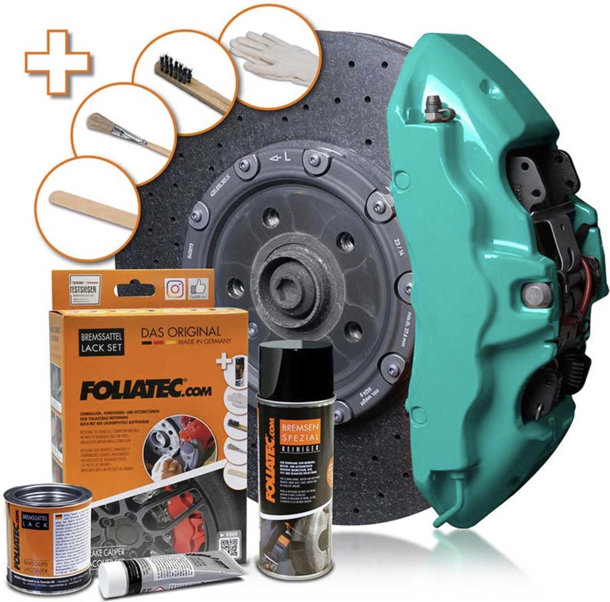 Foliatec Remklauwlakset - Ocean Turquoise - 3 Componenten