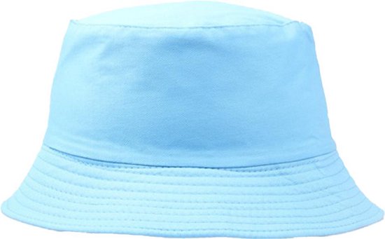 Hoed - Vissershoedje - Bucket Hat - Heren Dames - Licht Blauw - Zonnehoed