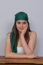 LILLA - Groene zijden omslagdoek dames - shawl - zomersjaal