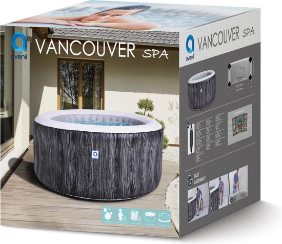 Avenli Jacuzzi Vancouver - Opblaasbare Jacuzzi - Hoge Kwaliteit -  Hoogwaardig PVC - 4... | bol.com