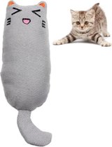 1 Stuk - Speelgoed voor Katten - Tandenslijper - Kitten - Poes - Kat - Speelgoed voor Huisdieren - Grijs - 15cm