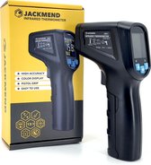 JACKMEND Infrarood Thermometer - Digitale Warmtemeter - Bereik van -50 tot 400 °C - Warmte Thermo Meter - Laser Pyrometer