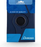 Case2go - Tablet hoes geschikt voor Lenovo Tab P11 - Draaibare Book Case + Screenprotector - 11 inch - Donker Blauw