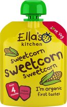 7x Ella's kitchen Knijpzakje 4+ m Mais 70 gr