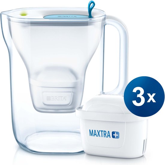 BRITA - Waterfilterkan Style Cool - Blauw - 2,4L + 3 MAXTRA+  Waterfilterpatronen | bol.com