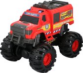 Gearbox XL Monstertruck Brandweer - Monstertruck Speelgoed - Brandweerwagen - Speelgoedauto - met Tractie - Schaal 1:8