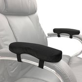 Premium Ergonomische Armleuning Kussen voor Bureaustoel - Armpads - Universeel - Zachte Pads - Ondersteuning - Zwart 2st