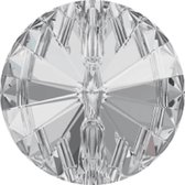 Kristalknoop 10 mm diameter ( per 12 stuks ) voor kleding en meubels , zilverkristal , GAVBARI by Asfour ( kledingknoop , knoop , button)