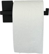 DaCasa WC Rolhouder - Zelfklevend - Zwart - Zonder boren - RVS - Toiletrolhouder