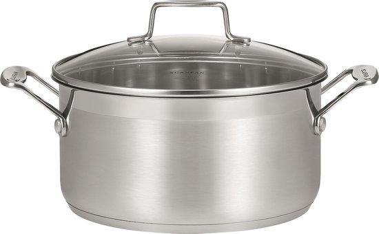 Foto: Royal swiss stoompan rvs couscous pan 6 liter couscous maker marmeren coatingpan met platte deksel