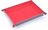 N00b Dobbelbak/ Sieradenbakje - Rode voering - PU leer - oa voor Dungeons and Dragons / DND / Pathfinder & Yahtzee