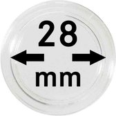 Lindner Hartberger muntcapsules Ø 28 mm (10x) voor penningen tokens capsules muntcapsule