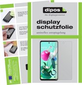 dipos I 2x Beschermfolie mat compatibel met LG Q92 Folie screen-protector (expres kleiner dan het glas omdat het gebogen is)