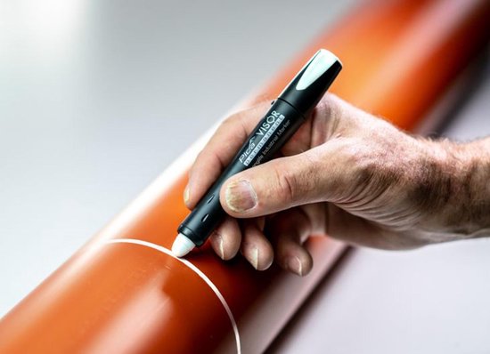 Pica 990/40 VISOR Permanent Marker - Geschikt voor vrijwel alle ondergronden - Navulbaar - Rood