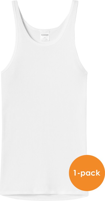 SCHIESSER Original Classics singlet (1-pack) - Doppelribb - wit - Maat: M