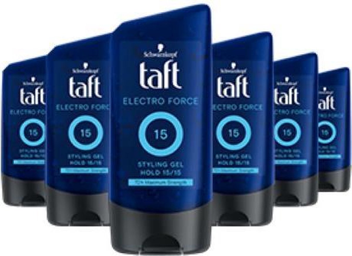 Taft - Electro Force - Shark Tottle - Haargel - Haarstyling - Voordeelverpakking - 6 x 150 ml